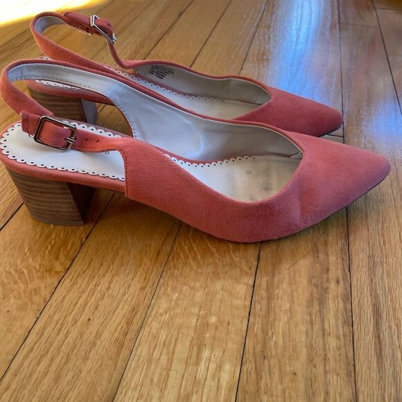 Charter Club Women's Audraa Slingback Heels Orange 8.5M - Picture 2 of 8